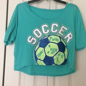 Justice crop top size 16